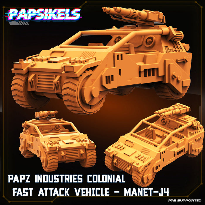 Papz Industries Colonial Fast Attack Vehicle Manet J4 | Sci-Fi Specials | Sci-Fi Miniature | Papsikels TabletopXtra