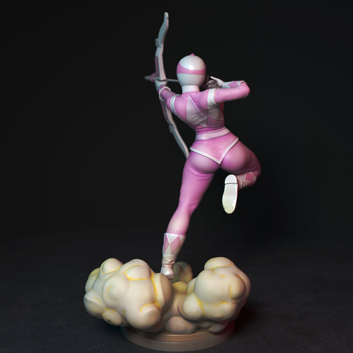 Pink Ranger | Pin-Up Statue Fan Art Miniature Unpainted | Torrida Minis