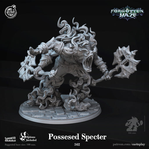 Possessed Specter | Forgotten Maze | Fantasy Miniature | Cast n Play TabletopXtra