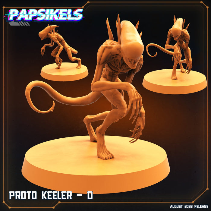 Proto Keeler D | Alien Wars II | Sci-Fi Miniature | Papsikels TabletopXtra