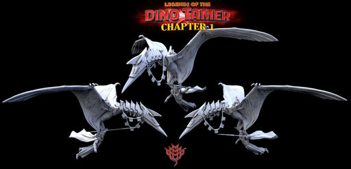 Pteran and Armageddon (Pose 3) | Legends of the Dino Tamer: Chapter One | Fantasy Miniature | Mini Monster Mayhem TabletopXtra