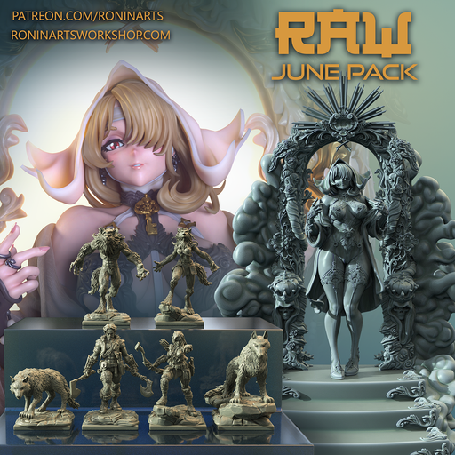 RAW June 22 Miniatures (Full Set) | Fantasy Miniature | Ronin Arts Workshop TabletopXtra
