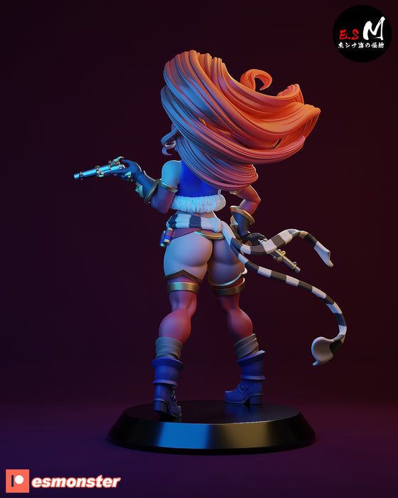 Red Mona | Pin-Up Miniature Statue | E.S Monster