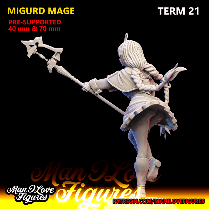 Migurd Maid | Term 21 | Pin-Up Statue Fan Art Miniature Unpainted | Man I Love Figures