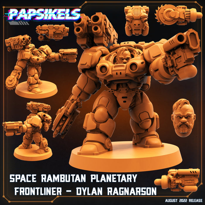 Rambutan Frontliner Dylan Ragnarson | Alien Wars | Sci-Fi Miniature | Papsikels TabletopXtra