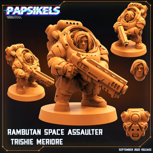 Rambutan Space Assaulter Trishie Meriore | Alien Wars II | Sci-Fi Miniature | Papsikels TabletopXtra