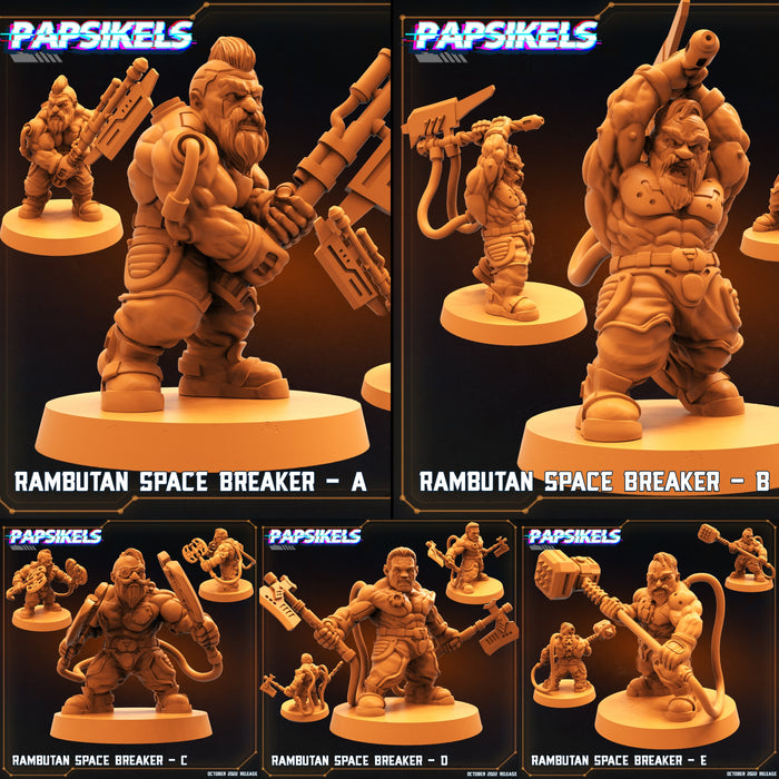 Rambutan Space Breaker Miniatures | Rambutan Breakers | Sci-Fi Miniature | Papsikels TabletopXtra
