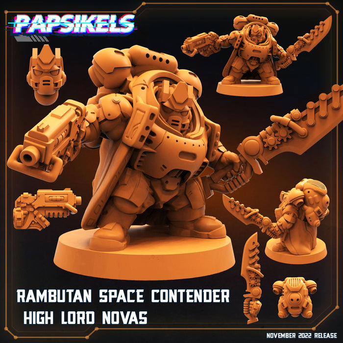 Rambutan Space Contender Miniatures | Aliens Vs Skull Hunters II | Sci-Fi Miniature | Papsikels TabletopXtra
