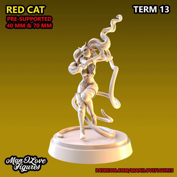 Red Cat B | Term 13 | Fantasy Miniature | Man I Love Figures TabletopXtra