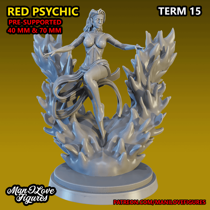 Red Psychic | Term 15 | Fantasy Miniature | Man I Love Figures TabletopXtra