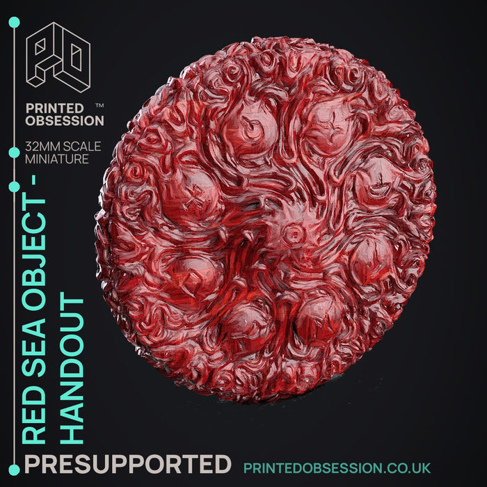Red Sea Object Handout | SCP - D&D Incursion | Fantasy Miniature | Printed Obsession TabletopXtra