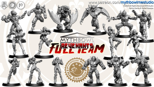 Revenants Miniatures (Full Team) | Mythbowl | Fantasy Miniature | RN Estudio TabletopXtra