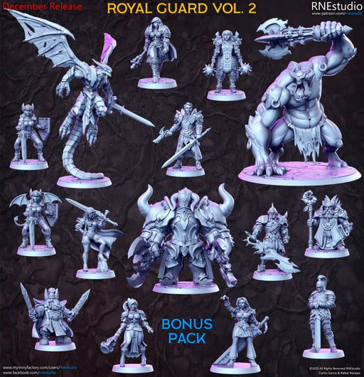 Royal Guard Vol 2 Miniatures (Full Set) | Fantasy Miniature | RN Estudio TabletopXtra