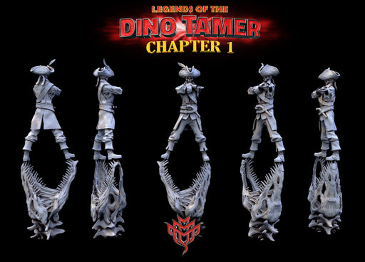 Rum and Bones (Pose 3) | Legends of the Dino Tamer: Chapter One | Fantasy Miniature | Mini Monster Mayhem TabletopXtra