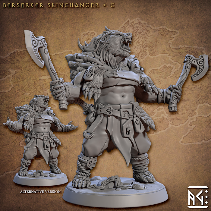 Berserker Skinchanger C | Skutagaard Northmen Saga II | Fantasy Miniature | Artisan Guild