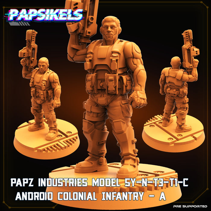 SY-N-T3-T1-C Android Colonial Infantry A | Sci-Fi Specials | Sci-Fi Miniature | Papsikels TabletopXtra