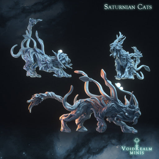 Saturnian Cats | Return to the Dreamlands | VoidRealm Minis TabletopXtra