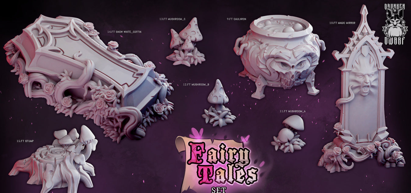 Scenery Miniatures | Fairy Tales | Fantasy Miniature | Drunken Dwarf TabletopXtra