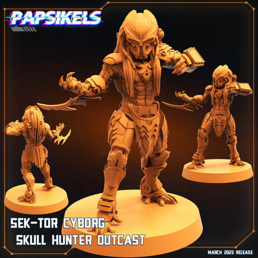 Sek-Tor Cyborg Skull Hunter Outcast | Sci-Fi Specials | Sci-Fi Miniature | Papsikels TabletopXtra