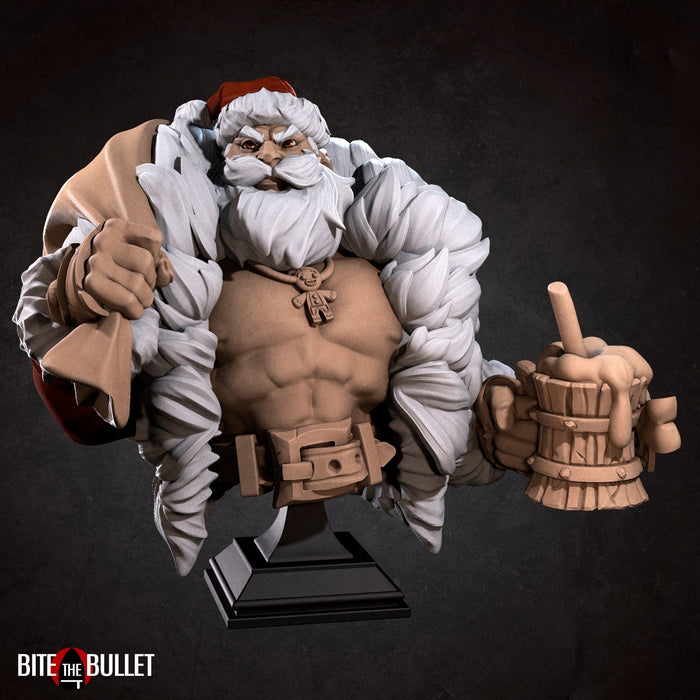 Sexy Klaus Bust B | Bullet Town Christmas | Fantasy Miniature | Bite the Bullet TabletopXtra