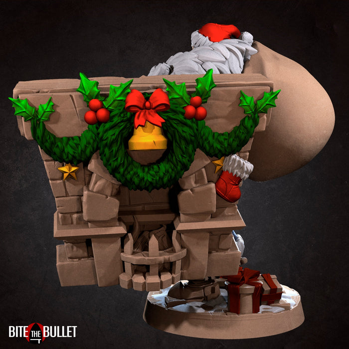 Sexy Klaus w/ Hearth | Bullet Town Christmas | Fantasy Miniature | Bite the Bullet TabletopXtra