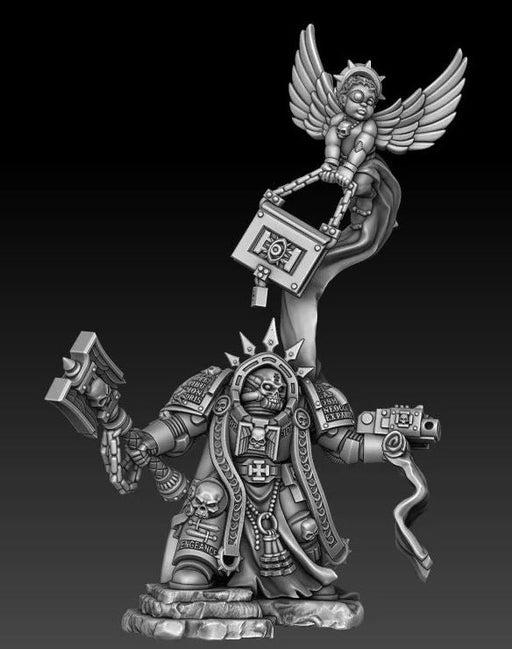 Silver Warden Clergyman | Silver Wardens | Sci-Fi Miniature | DMG Minis TabletopXtra