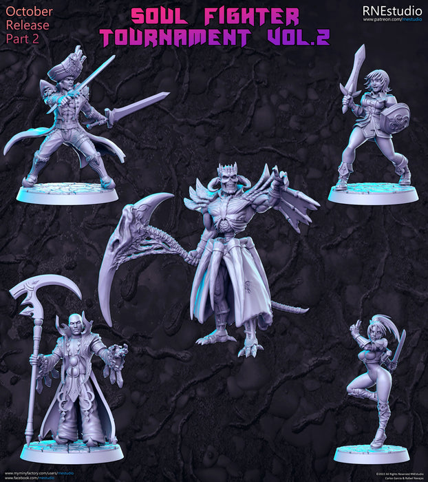 Soul Fighter Tournament Vol 2 Miniatures (Full Set) | Fantasy Miniature | RN Estudio TabletopXtra