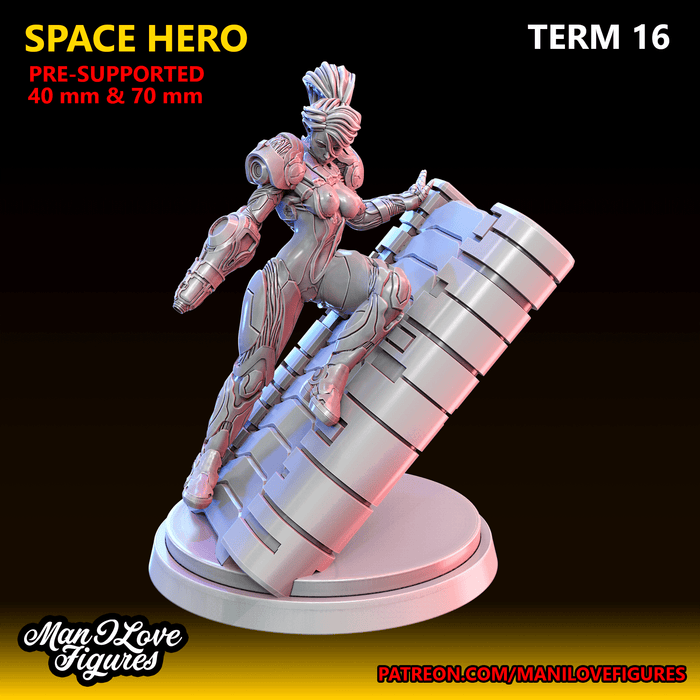 Space Hero (No Helmet) | Term 16 | Fantasy Miniature | Man I Love Figures TabletopXtra