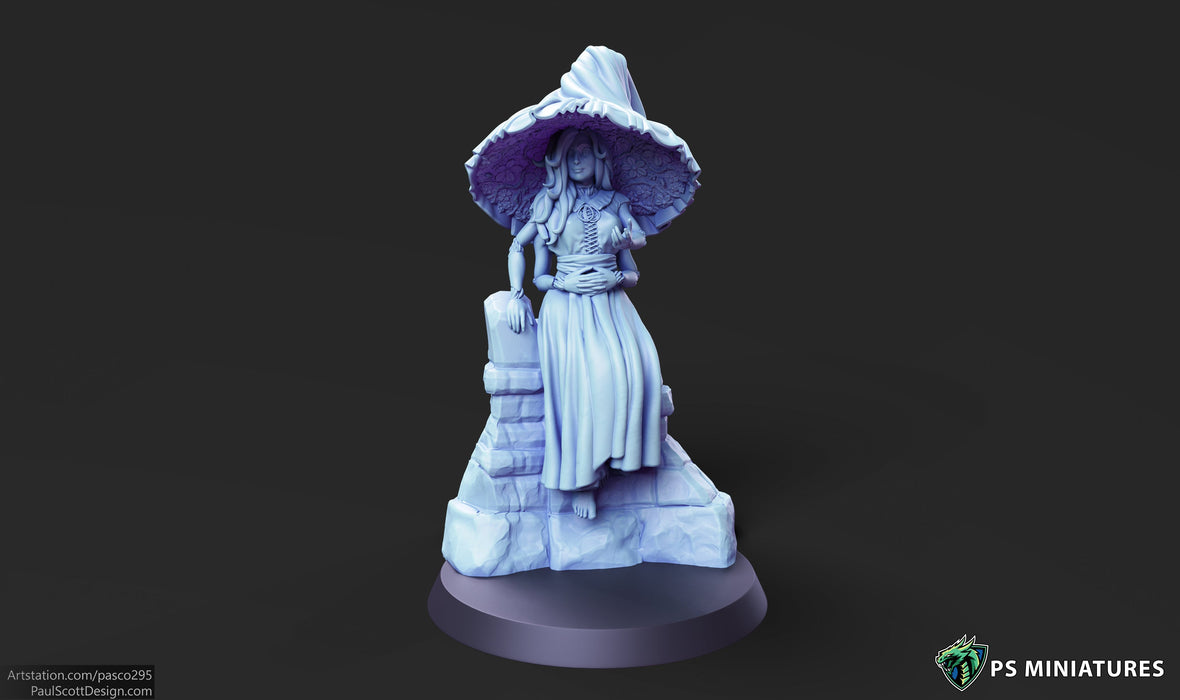 Spiritguide Pose 2 (Dress) | Spiritguides | Fantasy Miniature | PS Miniatures TabletopXtra