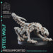 Steel Wolf | Construct | Fantasy Miniature | Printed Obsession TabletopXtra