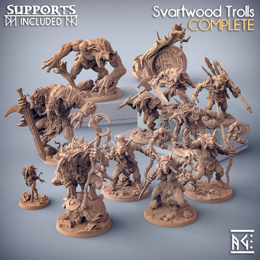 Svartwood Trolls Miniatures (Full Set) | Fantasy Miniature | Artisan Guild TabletopXtra