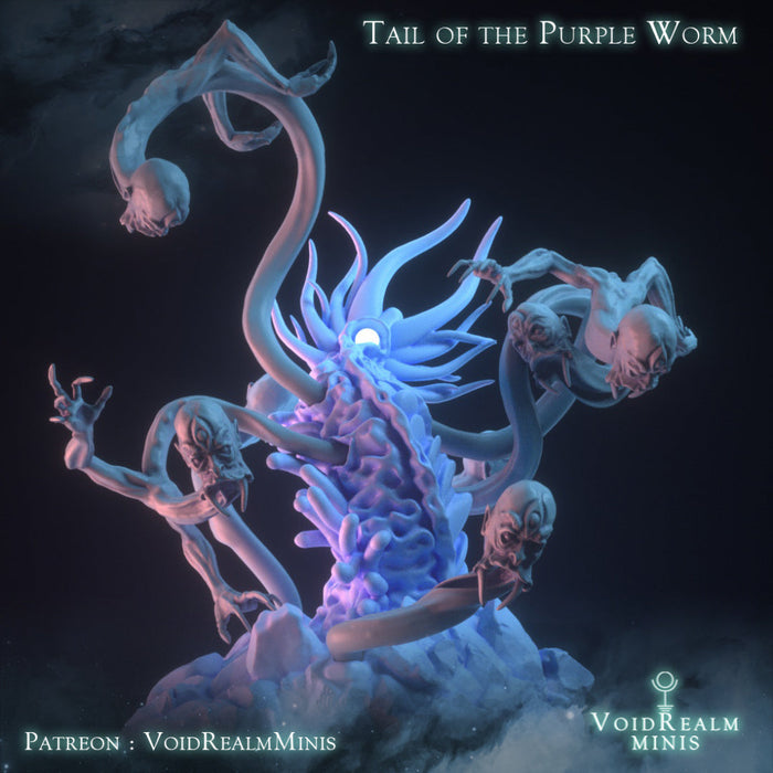 Tail of the Purple Worm | Kaiju of the Dreamlands | VoidRealm Minis TabletopXtra