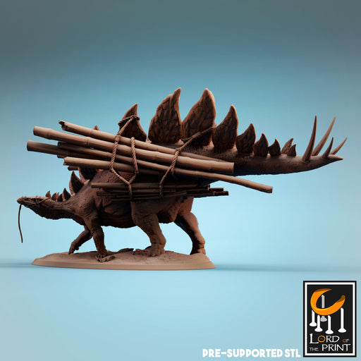 Tamed Stegosaurus A | Dinotopia Part 2 | Fantasy Miniature | Lord of the Print TabletopXtra