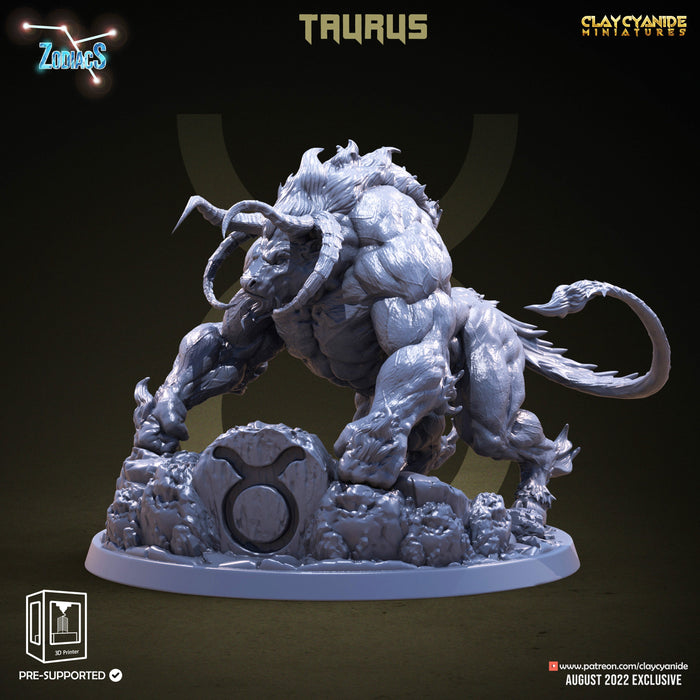 Taurus | Zodiacs | Fantasy Miniature | Clay Cyanide TabletopXtra
