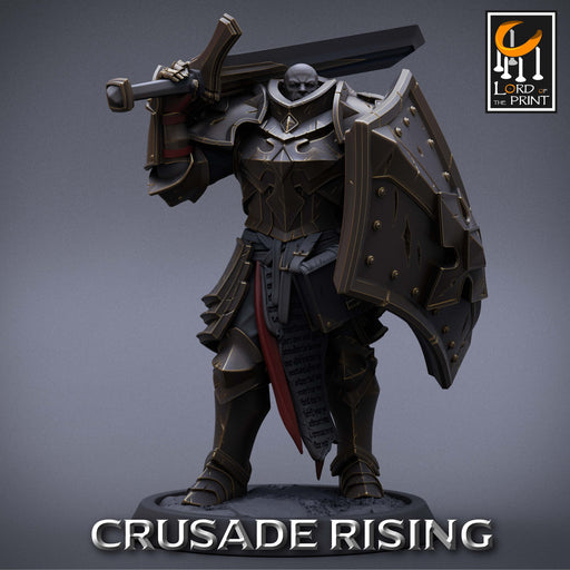 Templar Chief w/Sword | Crusade Rising | Fantasy Miniature | Lord of the Print TabletopXtra