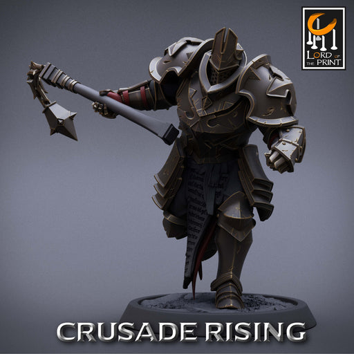 Templar w/Flail D | Crusade Rising | Fantasy Miniature | Lord of the Print TabletopXtra