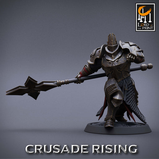Templar w/Lance A | Crusade Rising | Fantasy Miniature | Lord of the Print TabletopXtra