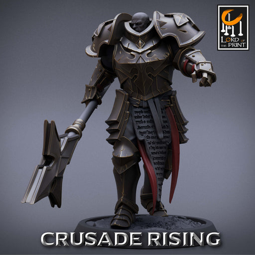 Templar w/Lance D | Crusade Rising | Fantasy Miniature | Lord of the Print TabletopXtra