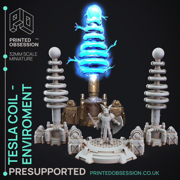 Tesla coil | Frankensteins' Monster | Fantasy Miniature | Printed Obsession TabletopXtra