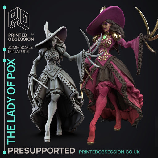 The Lady of Pox | The Lady of Pox | Fantasy Miniature | Printed Obsession TabletopXtra