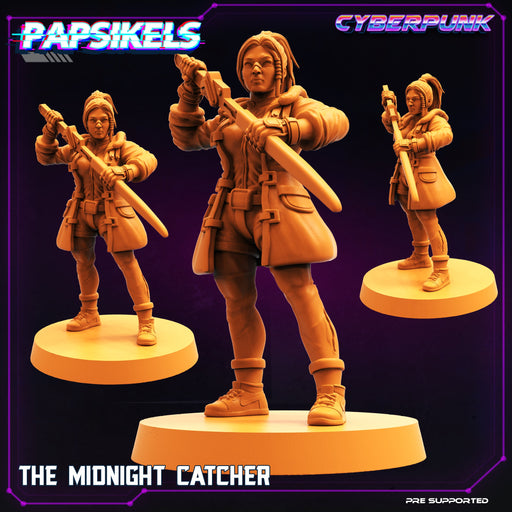 The Midnight Catcher | Cyberpunk | Sci-Fi Miniature | Papsikels TabletopXtra