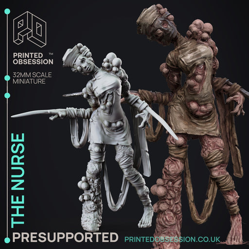 The Nurse | The Lady of Pox | Fantasy Miniature | Printed Obsession TabletopXtra