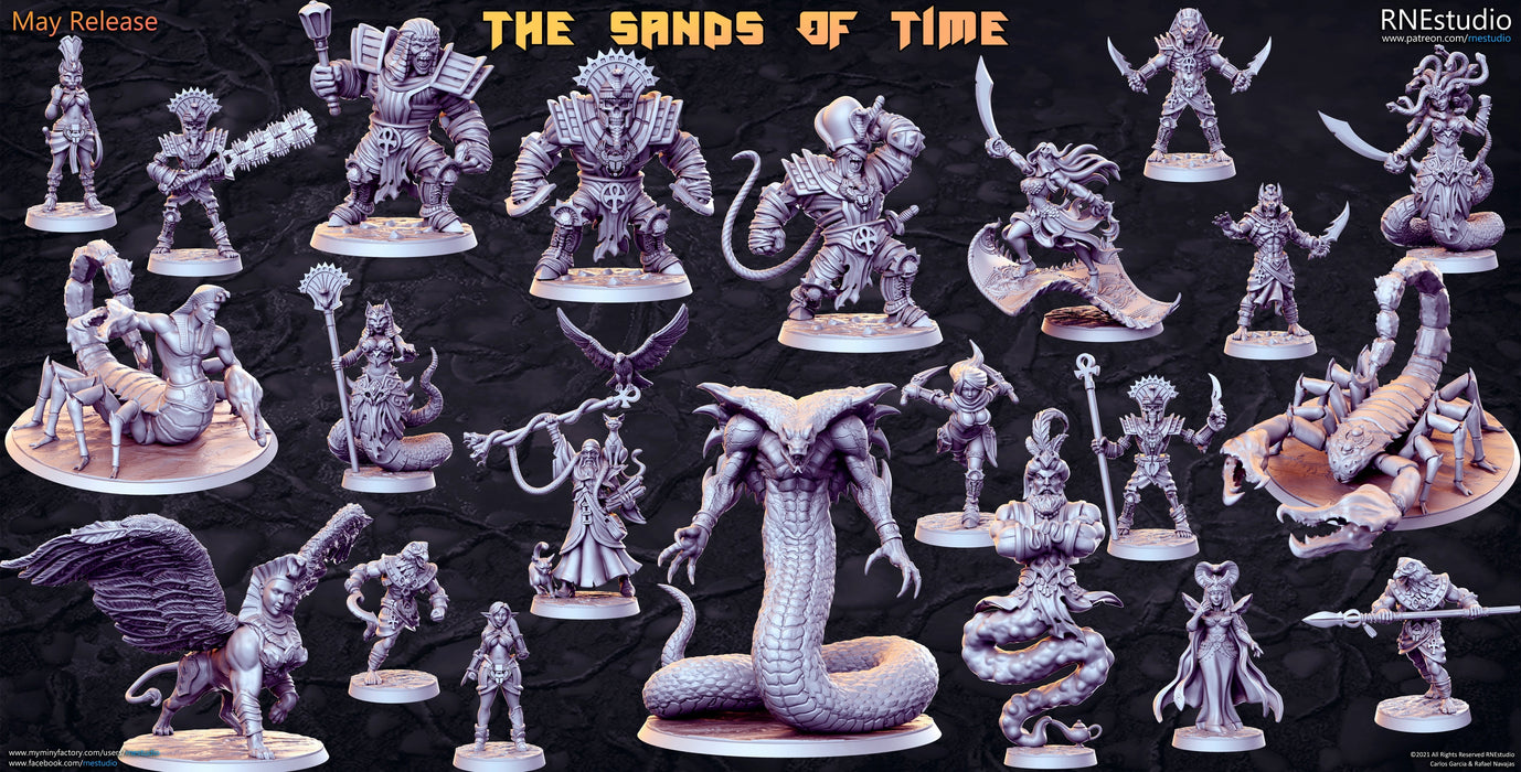 The Sands of Time Miniatures (Full Set) | Fantasy Miniature | RN Estudio TabletopXtra
