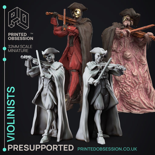 Violinists & Pox Variants | The Lady of Pox | Fantasy Miniature | Printed Obsession TabletopXtra