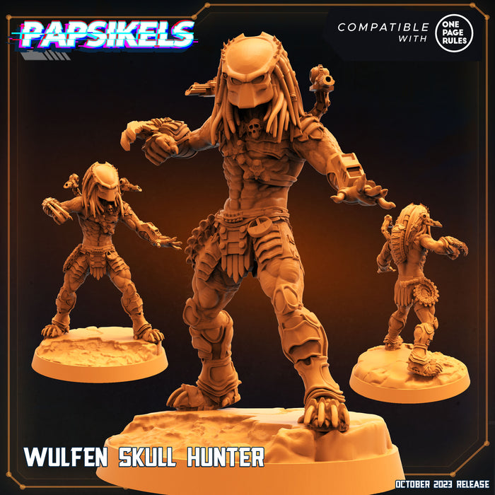 Wulfen Skull Hunter | Skull Hunters | Sci-Fi Miniature | Papsikels