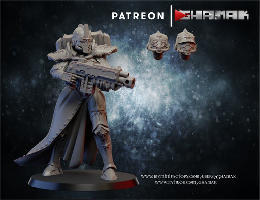 Warrior 1 | Red Sisters | Fantasy Miniature | Ghamak TabletopXtra