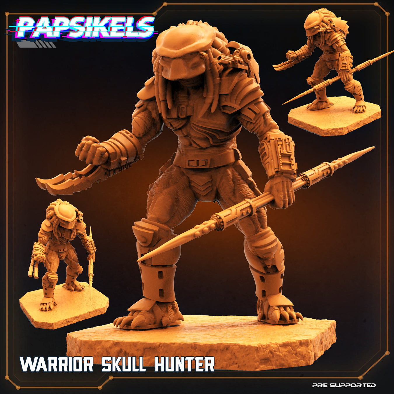 Warrior Skull Hunter | Skull Hunters IV Aethelari Awakening | Sci-Fi Miniature | Papsikels TabletopXtra