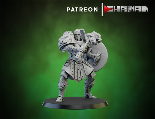 Warrior w/ Shield 2 | Spartancast | Fantasy Miniature | Ghamak TabletopXtra