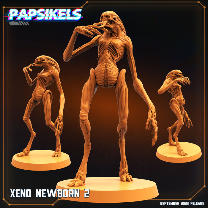 Xeno Newborn 2 | Aliens Vs Humans VI | Sci-Fi Miniature | Papsikels