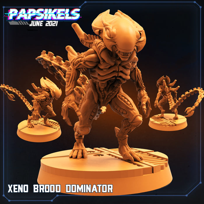 Xeno Brood Dominator | Aliens Vs Humans II | Sci-Fi Miniature | Papsikels TabletopXtra